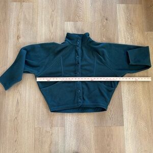 Outdoor Voices RecFleece Snap Jacket Peacock Color Small